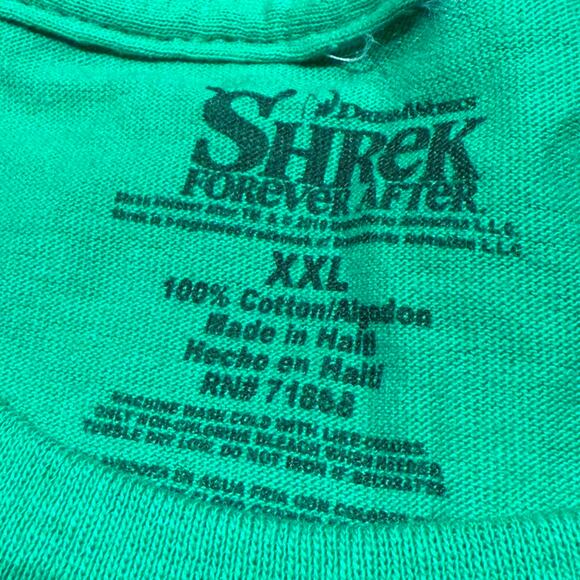 Shrek Mean Green Party Machine Promo Tee (2010) Blue Bunny Collab — XXL - Picture 3 of 6